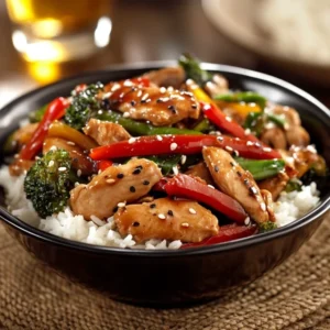 chicken stir-fry with veggies