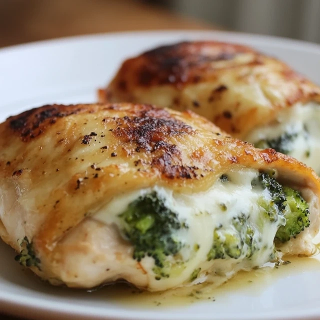 Broccoli And Cheese-Stuffed Chicken