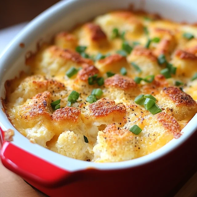 Cauliflower And Cheese Breakfast Casserole