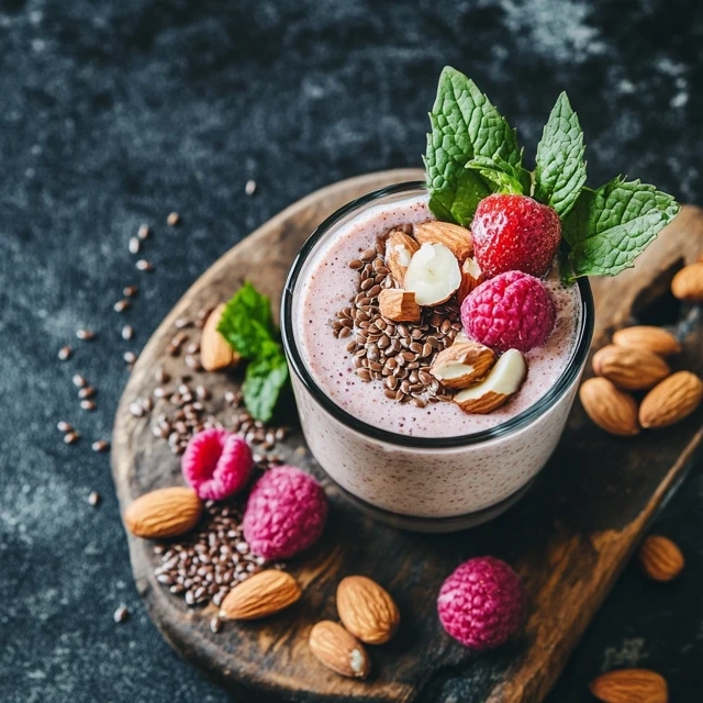 Almond Butter And Flaxseed Smoothie