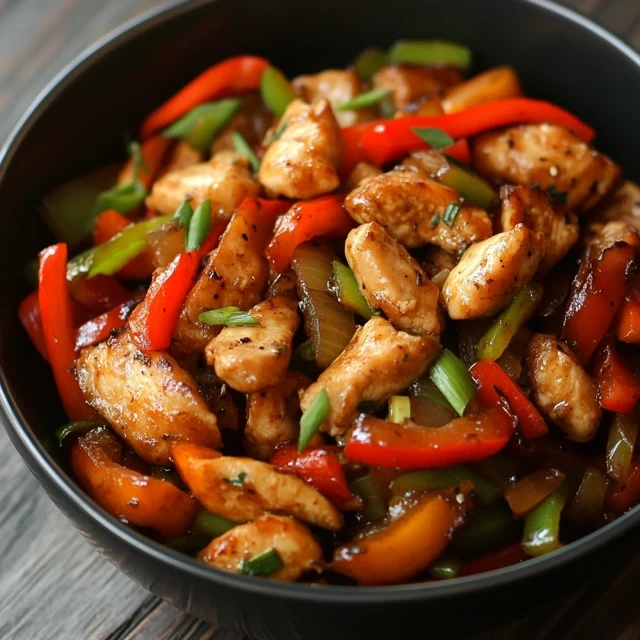 chicken stir-fry with veggies