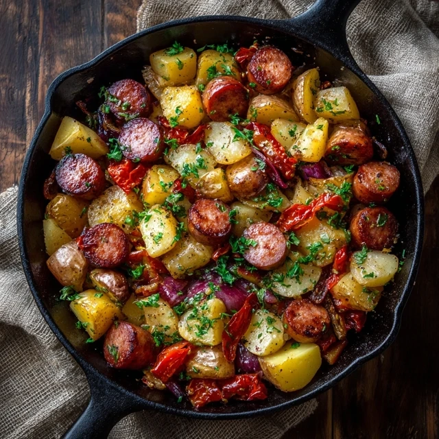 One Pan Smoked Sausage And Potatoes