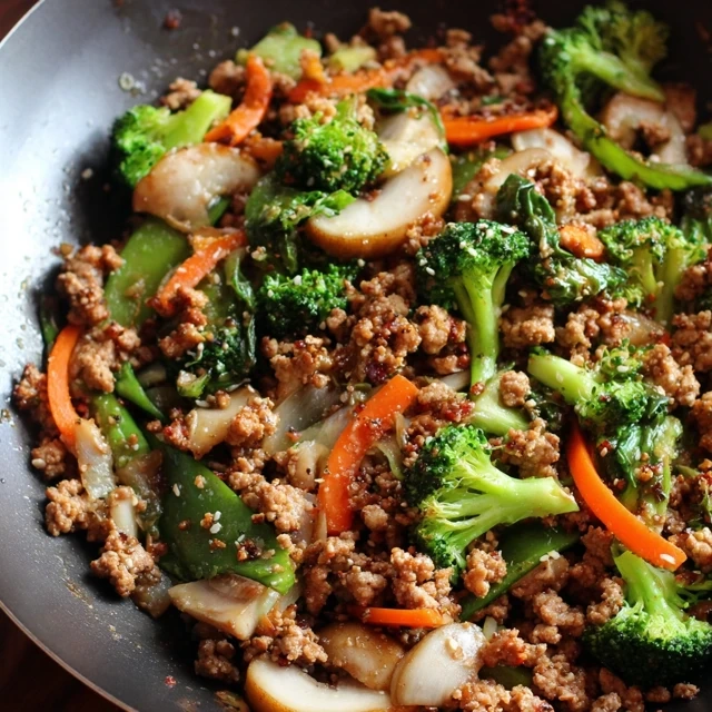 Ground Turkey Teriyaki Stir Fry