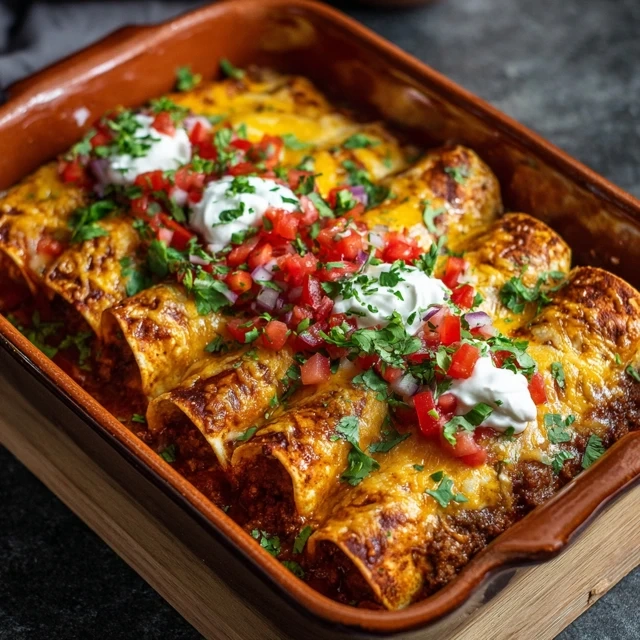 Ground Beef Enchiladas