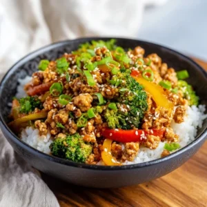 Ground Turkey Teriyaki Stir Fry