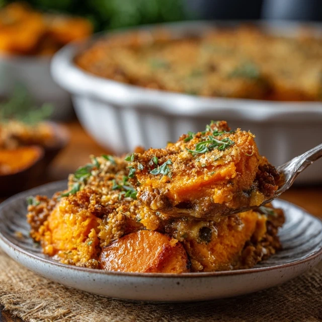 Ground Turkey Sweet Potato Casserole