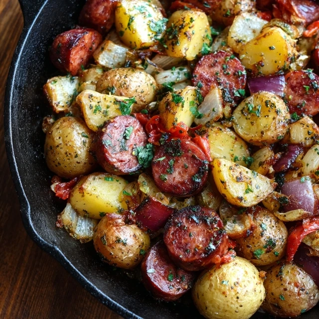 One Pan Smoked Sausage And Potatoes