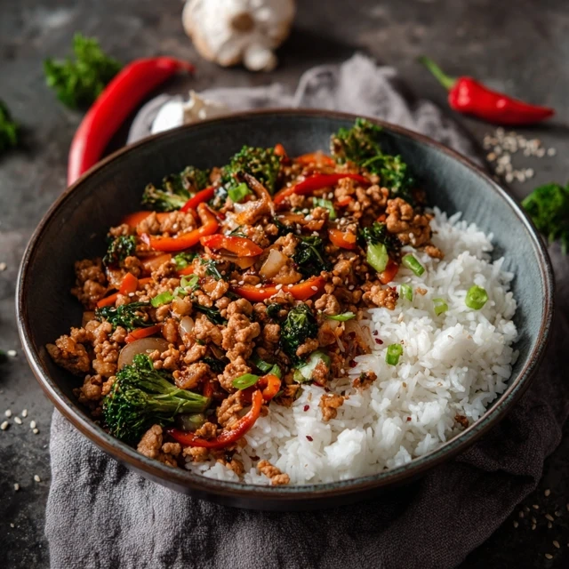 Ground Turkey Teriyaki Stir Fry